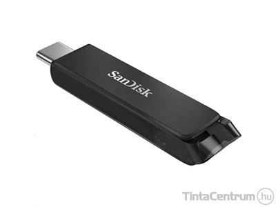 SANDISK pendrive, 128GB, USB 3.1 + USB-C, "Ultra", fekete