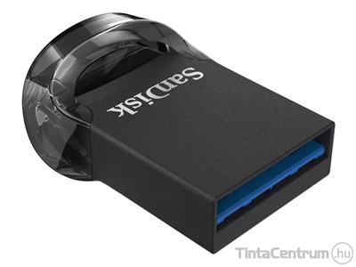 SANDISK pendrive, 256GB, USB 3.1, "Cruzer Fit Ultra", fekete