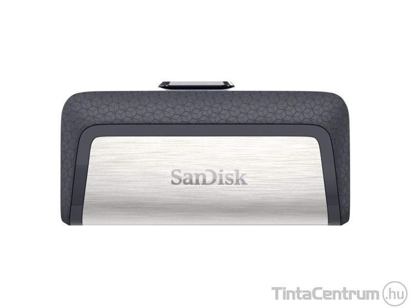 SANDISK pendrive, 256GB, USB 3.1 + USB-C, "Cruzer Ultra Dual", fekete-ezüst