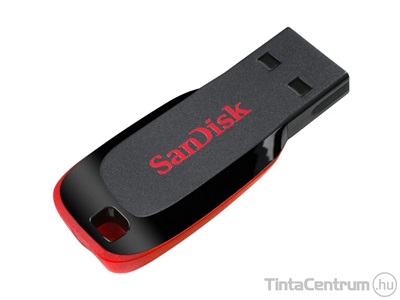 SANDISK pendrive, 32GB, USB 2.0, "Cruzer Blade", fekete-piros