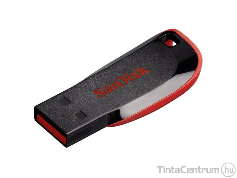 SANDISK pendrive, 32GB, USB 2.0, "Cruzer Blade", fekete-piros