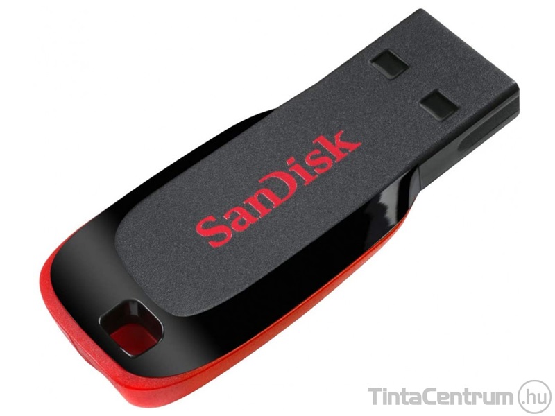 SANDISK pendrive, 64GB, USB 2.0, "Cruzer Blade", fekete