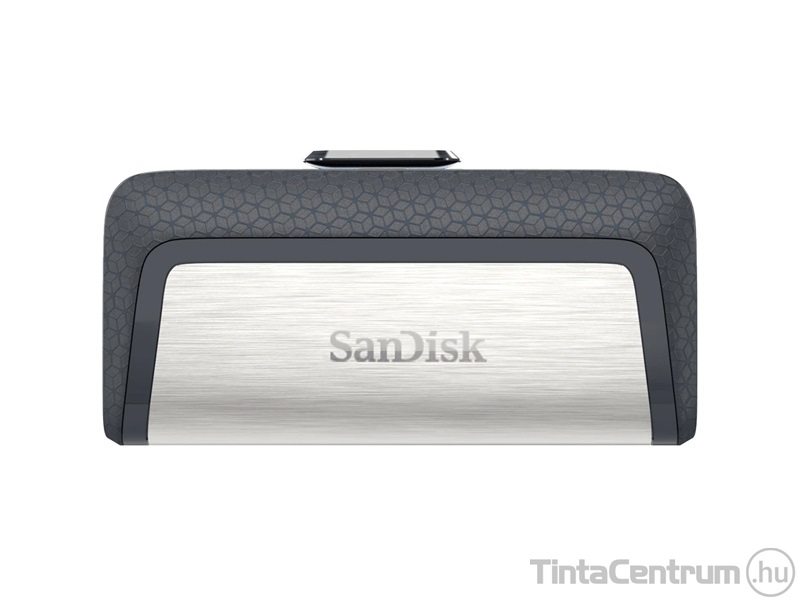 SANDISK pendrive, 64GB, USB 3.1 + USB-C "Dual Drive", fekete