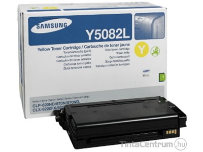 Samsung CLT-Y5082L sárga [4000 oldal] eredeti toner