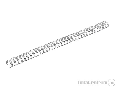 Spirál, fém, 3:1, 8mm, 36-50lap, FELLOWES, ezüst 100db/csomag