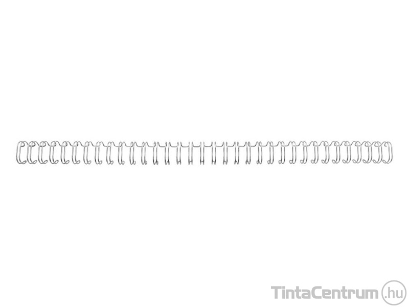 Spirál, fém, 3:1, 8mm, 70lap, GBC "WireBind", ezüst 100db/csomag