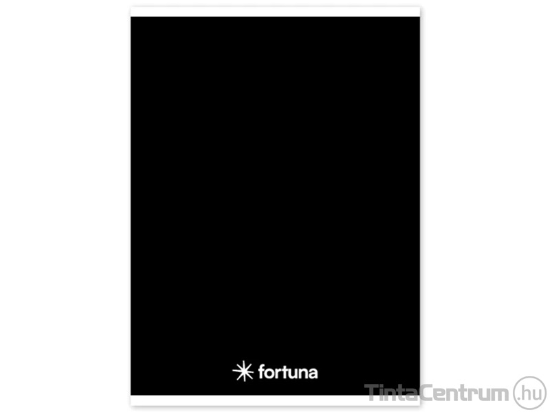 Spirálfüzet, A5, vonalas, 70lap, FORTUNA "Monocolor", fekete