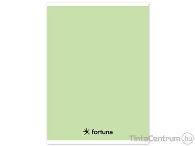 Spirálfüzet, A5, vonalas, 70lap, FORTUNA "Monocolor", pasztell zöld