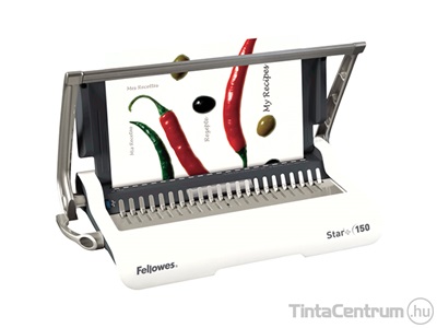 Spirálozógép, műanyag spirálkötéshez, manuális, 150lap, FELLOWES "Star+"