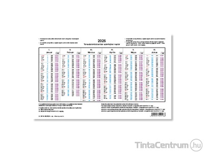 Számfejtési naptár (2026 évi)