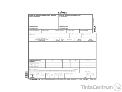 Számla egy számlaértékkel szállítólevél*, A5, álló, 5lap, B.10-06/V/S/PM