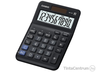 Számológép, asztali, 10 számjegy, CASIO "MS-10F"