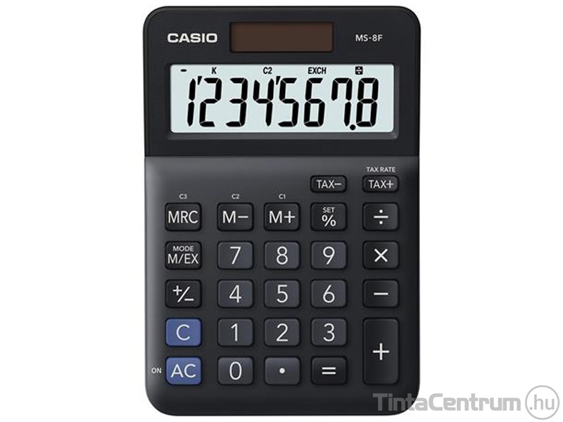 Számológép, asztali, 8 számjegy, CASIO "MS-8B S"