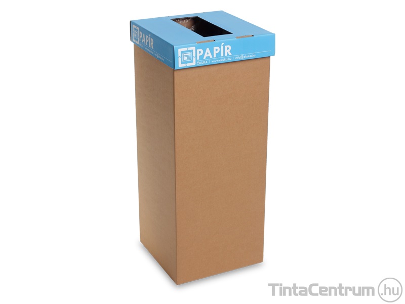 Szelektív hulladékgyűjtő, újrahasznosított, 20l, RECOBIN "Mini", kék