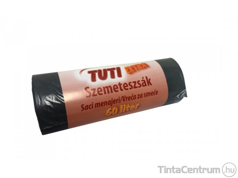 Szemeteszsák, 60l, TUTI 20db/tekercs