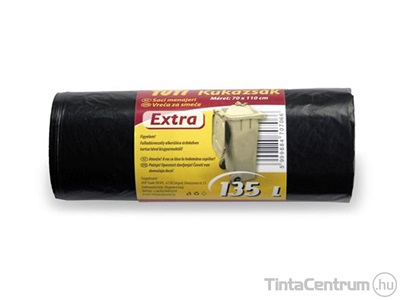 Szemeteszsák, extra erős, 135l, 10 db, TUTI "Extra" 10db/tekercs