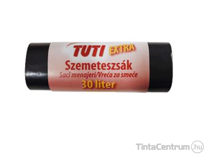 Szemeteszsák, extra erős, 30l, TUTI "Extra" 20db/tekercs