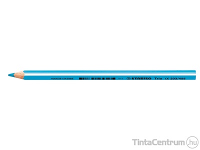 Színes ceruza, háromszögletű, vastag, STABILO "Trio", égkék