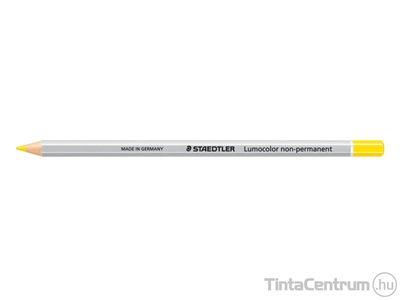 Színes ceruza, hatszögletű, mindenre író, lemosható (omnichrom), STAEDTLER "Lumocolor", sárga