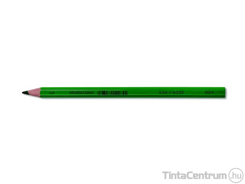Színes ceruza, hatszögletű, vastag, KOH-I-NOOR "3424", zöld 12db/doboz
