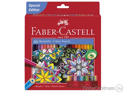 Színes ceruza készlet, hatszögletű, FABER-CASTELL "Special Edition", 60 különböző szín