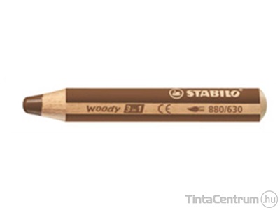 Színes ceruza készlet, vastag, STABILO "Woody 3 in 1 Pastel", 6 különböző pasztell szín