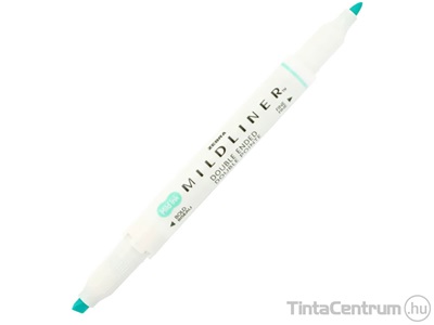 Szövegkiemelő, 1,0/3,5mm, kétvégű, ZEBRA "Mildliner Fluorescent", türkiz