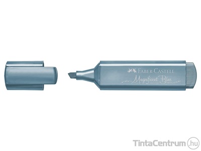 Szövegkiemelő, 1-5mm, FABER-CASTELL "1546", metál kék