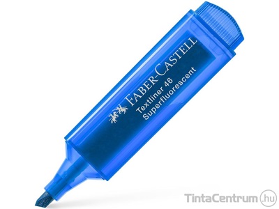 Szövegkiemelő, 1-5mm, FABER-CASTELL "Textliner 46", fluoreszkáló kék