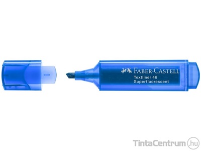 Szövegkiemelő, 1-5mm, FABER-CASTELL "Textliner 46", fluoreszkáló kék