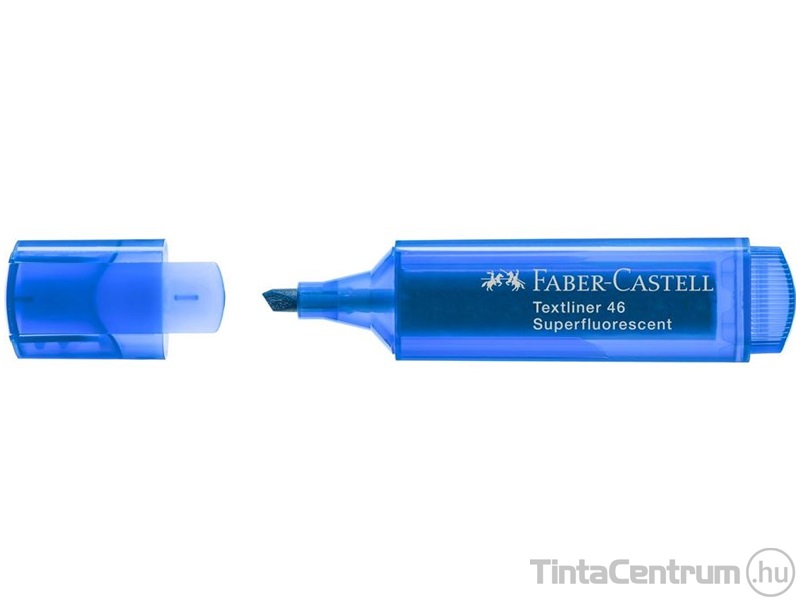 Szövegkiemelő, 1-5mm, FABER-CASTELL "Textliner 46", fluoreszkáló kék