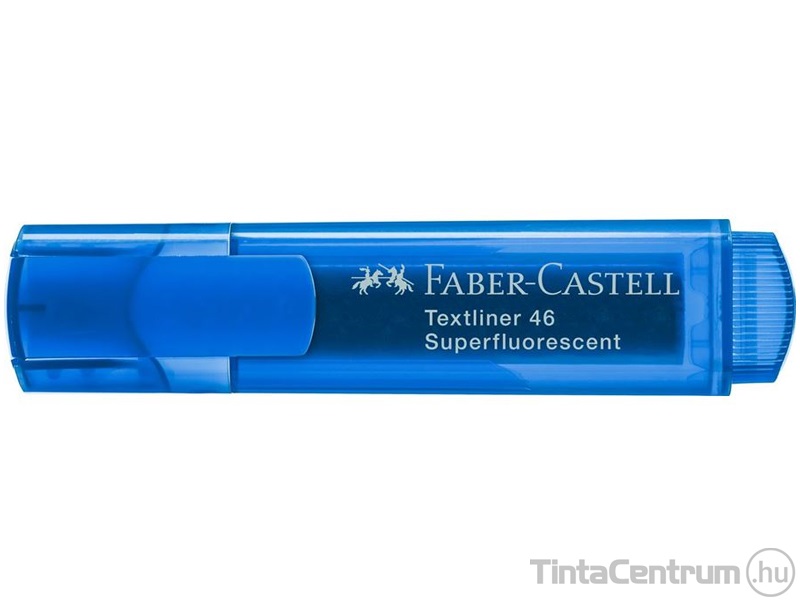 Szövegkiemelő, 1-5mm, FABER-CASTELL "Textliner 46", fluoreszkáló kék