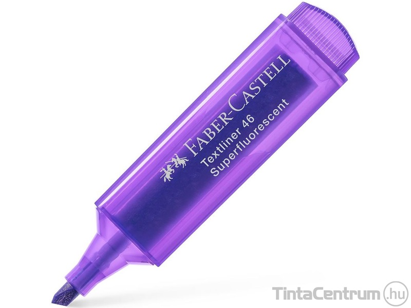 Szövegkiemelő, 1-5mm, FABER-CASTELL "Textliner 46", fluoreszkáló lila