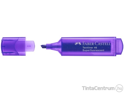 Szövegkiemelő, 1-5mm, FABER-CASTELL "Textliner 46", fluoreszkáló lila