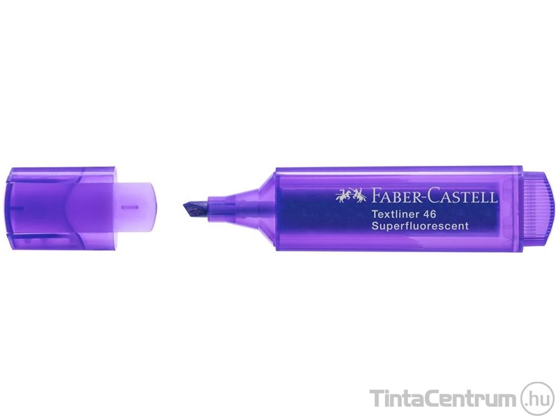 Szövegkiemelő, 1-5mm, FABER-CASTELL "Textliner 46", fluoreszkáló lila