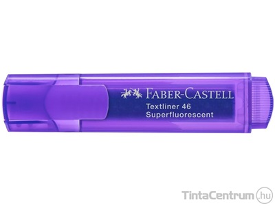 Szövegkiemelő, 1-5mm, FABER-CASTELL "Textliner 46", fluoreszkáló lila