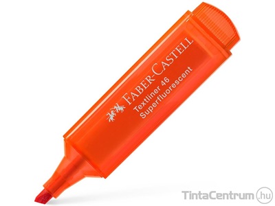 Szövegkiemelő, 1-5mm, FABER-CASTELL "Textliner 46", fluoreszkáló narancs