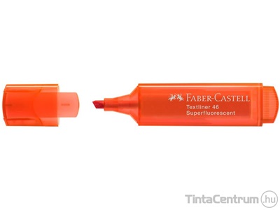 Szövegkiemelő, 1-5mm, FABER-CASTELL "Textliner 46", fluoreszkáló narancs