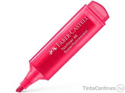 Szövegkiemelő, 1-5mm, FABER-CASTELL "Textliner 46", fluoreszkáló piros