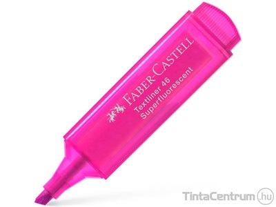 Szövegkiemelő, 1-5mm, FABER-CASTELL "Textliner 46", fluoreszkáló rózsaszín