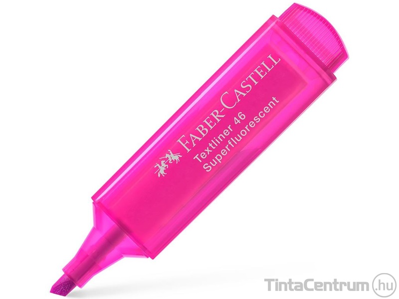 Szövegkiemelő, 1-5mm, FABER-CASTELL "Textliner 46", fluoreszkáló rózsaszín