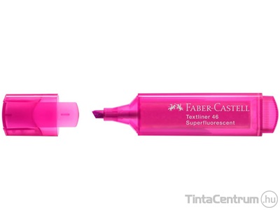 Szövegkiemelő, 1-5mm, FABER-CASTELL "Textliner 46", fluoreszkáló rózsaszín