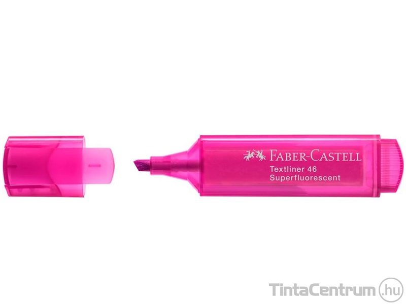 Szövegkiemelő, 1-5mm, FABER-CASTELL "Textliner 46", fluoreszkáló rózsaszín