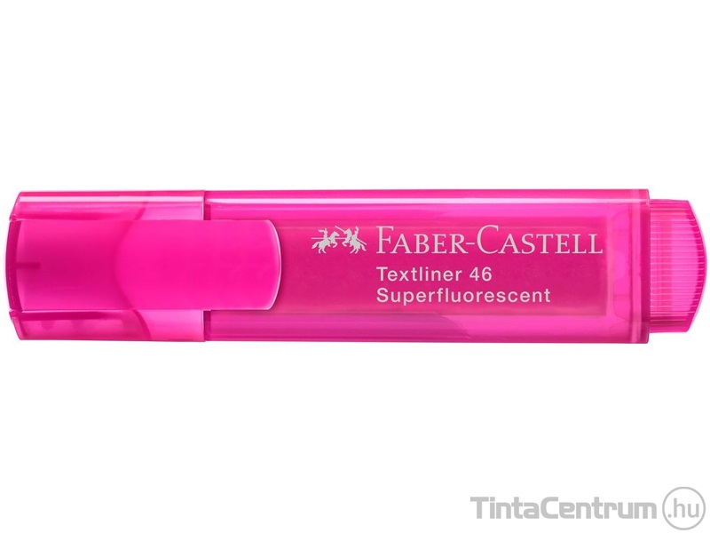 Szövegkiemelő, 1-5mm, FABER-CASTELL "Textliner 46", fluoreszkáló rózsaszín