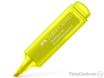 Szövegkiemelő, 1-5mm, FABER-CASTELL "Textliner 46", fluoreszkáló sárga