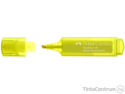 Szövegkiemelő, 1-5mm, FABER-CASTELL "Textliner 46", fluoreszkáló sárga