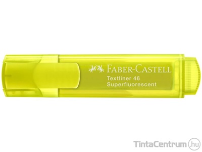 Szövegkiemelő, 1-5mm, FABER-CASTELL "Textliner 46", fluoreszkáló sárga