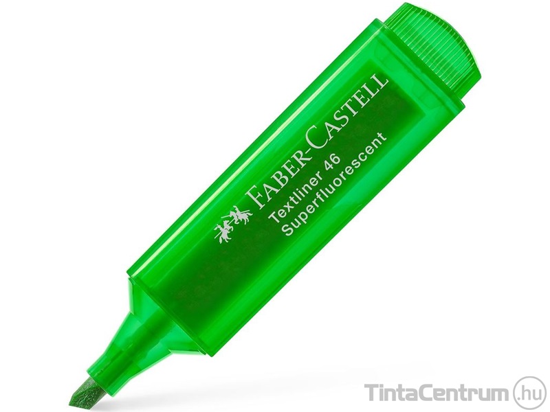 Szövegkiemelő, 1-5mm, FABER-CASTELL "Textliner 46", fluoreszkáló zöld