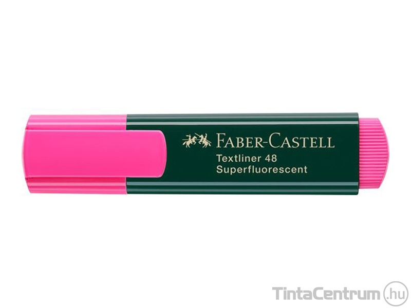 Szövegkiemelő, 1-5mm, FABER-CASTELL "Textliner 48", rózsaszín