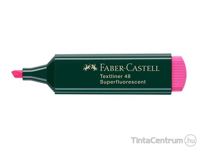 Szövegkiemelő, 1-5mm, FABER-CASTELL "Textliner 48", rózsaszín